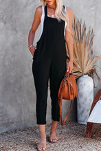 Load image into Gallery viewer, Black Cropped Jumpsuit
