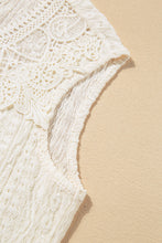 Load image into Gallery viewer, Apricot Guipure Lace Crochet Keyhole Back Tank Top
