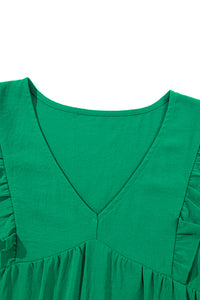 Green Ruffle Dress