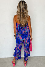 Load image into Gallery viewer, Tropical Strapless Ruffled Jumpsuit
