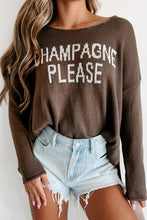 Load image into Gallery viewer, Desert Palm Champagne Please Graphic Sweater
