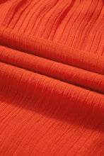 Load image into Gallery viewer, Orange Off Shoulder Balloon Sleeve Cutout Ruffled Maxi Dress

