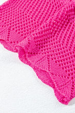 Load image into Gallery viewer, Pink Knit Scallop Edge Top
