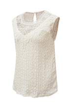 Load image into Gallery viewer, Apricot Guipure Lace Crochet Keyhole Back Tank Top
