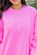 Load image into Gallery viewer, Pink MAMA Embossed Sweatshirt
