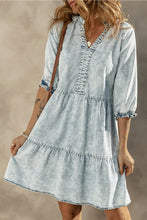 Load image into Gallery viewer, Acid Wash Denim Dress
