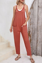 Load image into Gallery viewer, Harem Pants Sleeveless V Neck Jumpsuit
