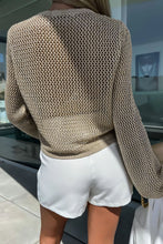 Load image into Gallery viewer, Khaki Knit Long Sleeve Top
