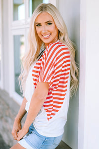 Stars and Stripes V Neck Tee