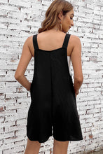 Load image into Gallery viewer, Black Romper With front pockets
