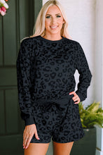 Load image into Gallery viewer, Leopard Long Sleeve Two Piece Set
