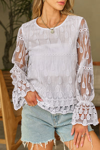 Flounce Sleeve Blouse