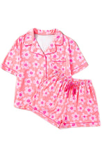 Load image into Gallery viewer, Pink Flower Print Pajamas Set
