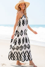 Load image into Gallery viewer, Black Western  Aztec Printed Fashion Vacation Sundress
