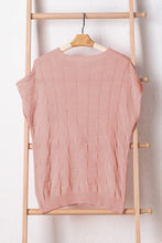 Load image into Gallery viewer, Dusty Pink Woven Design Knit Sweater
