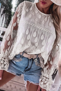 Flounce Sleeve Blouse