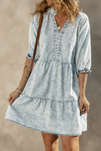 Load image into Gallery viewer, Acid Wash Denim Dress
