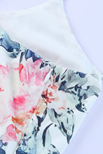 Load image into Gallery viewer, White Floral Spaghetti Straps Wide Leg Jumpsuit
