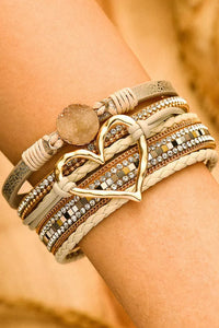 Heart Magnetic Buckle Bracelet