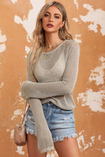 Load image into Gallery viewer, Khaki Knit Long Sleeve Top
