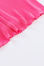 Load image into Gallery viewer, Pink Pleated Shorts Set
