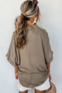 Collared Oversize Top