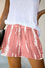 Load image into Gallery viewer, Pink Tie Dye Drawstring Casual Shorts
