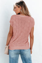 Load image into Gallery viewer, Dusty Pink Woven Design Knit Sweater
