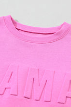 Load image into Gallery viewer, Pink MAMA Embossed Sweatshirt
