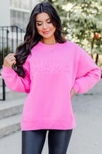 Load image into Gallery viewer, Pink MAMA Embossed Sweatshirt
