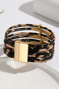 Leopard Magnet Buckle Bracelet