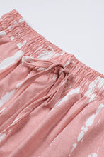 Load image into Gallery viewer, Pink Tie Dye Drawstring Casual Shorts

