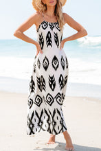 Load image into Gallery viewer, Black Western  Aztec Printed Fashion Vacation Sundress
