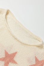 Load image into Gallery viewer, Raw Hem Star Sweater
