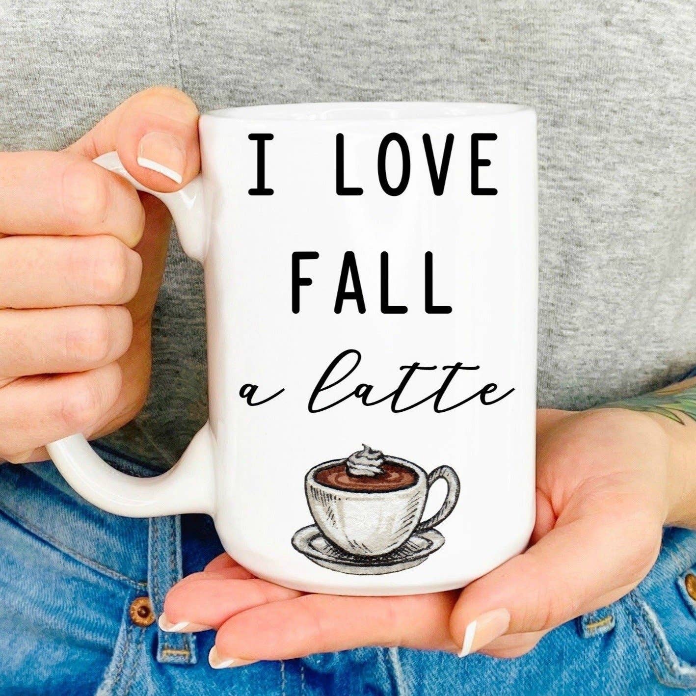 I Love You A Latte Personalized Large Coffee Mug - 15oz